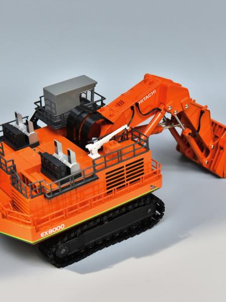Hitachi EX8000 Excavator 1/87 Scale Diecast Model Collectible Metal Toy Replica