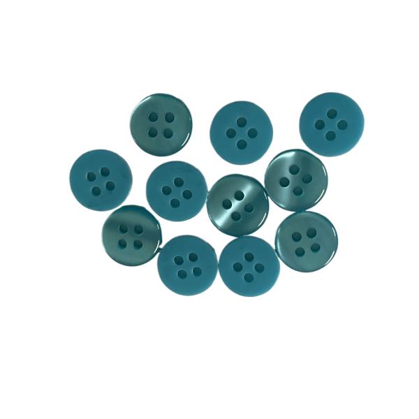 16L Shirt Buttons with chalk back green color Use On Shirt Clothing