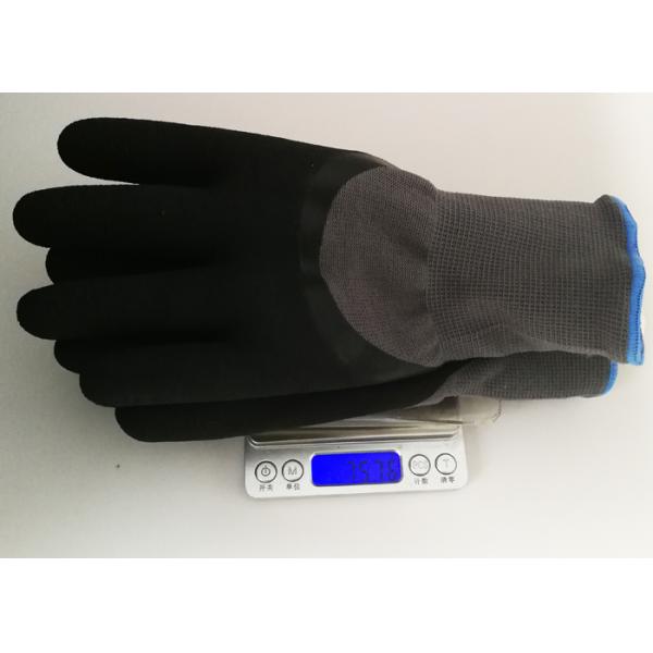 Warm Winter Latex Coated Gloves Hot Melting Cuff Stitch Great Grip Capacity
