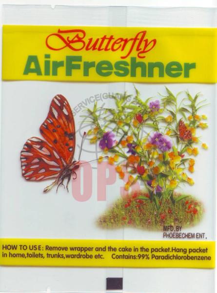Laminated Colorful Flexible Pouch Packaging For Air Freshener Naphthalene
