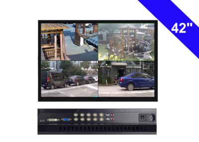 Black CCTV LCD Monitor 42 Inch , 220W CCTV Security Monitor AC 100V- 240V