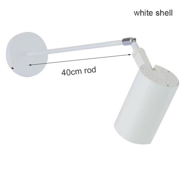 Industrial Black White art wall spotlights long pole picture led light (WH-RC-02）