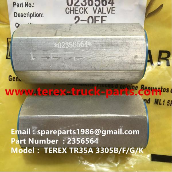 2356564 CHECK VALVE FOR TEREX NHL UNIT RIG MT4400 MT3600 MT3700 3305 3303 3307
