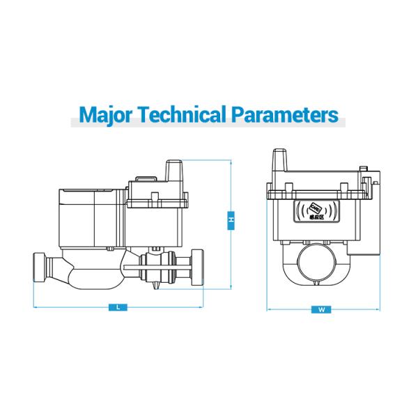 Gprs Smart Prepaid Water Metering Plastic Prepaid Iot Remote Water Meter Sts Prepaid Meters
