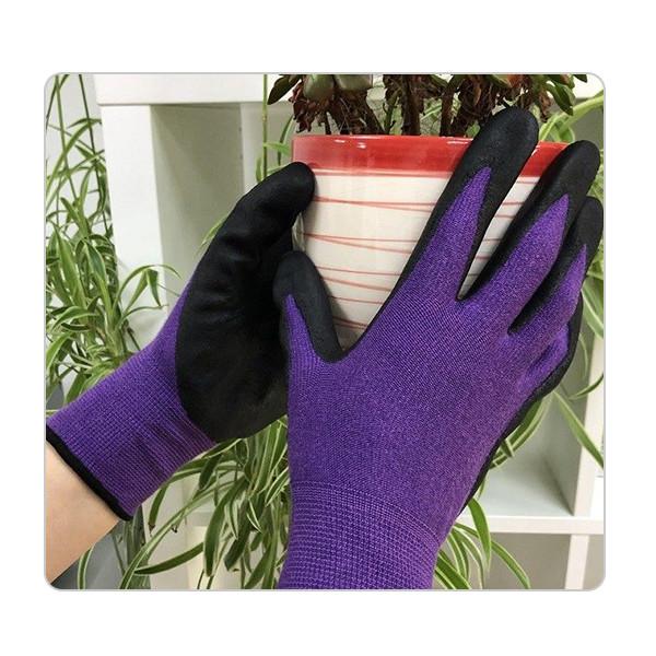 Environment Gardening 15 Gauge Bamboo Microfiber Spandex Liner Safety Work Gloves