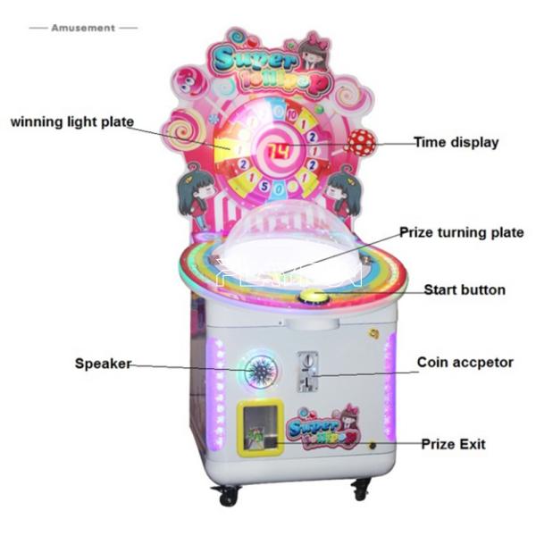 Playfun Cheap Looly Pop Coin Operated Claw Lollipops Candy Gift Machine Arcade Game for Indoor Game Center