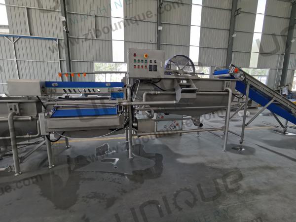 Vegetable Washing Machine 2200 KG for Leafy Greens Cutter and Commercial Fruit Salad