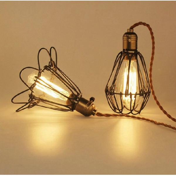 Classic Black Nordic Industrial Lampshade Cover Guard Birdcage Vintage Pendant Lights