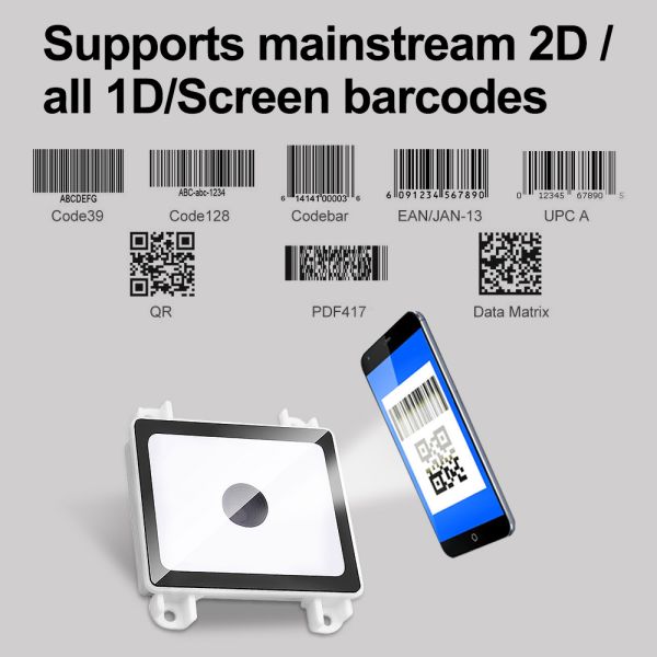 Multi-Interface Embedded 2D Barcode Scanner USB/RS232/TTL for Flexible Integration