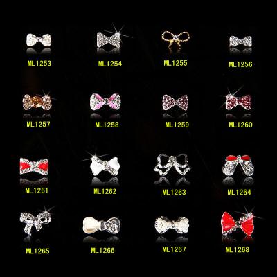Hot NEW Wholesale Alloy Jewelry 3D Nail Art Jewelry Nail rhinestones Sticker Supplier Number ML1253-1268