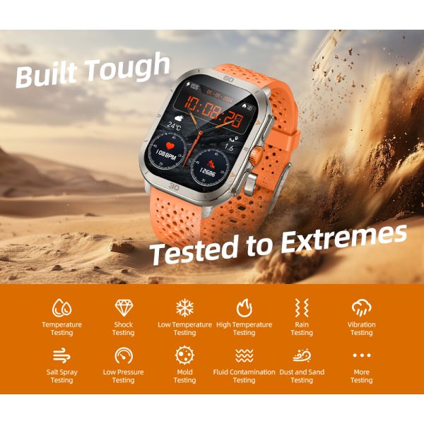 KW285 Super-Retina AMOLED Smart Watch with Bluetooth Calling 100+ Sports Modes