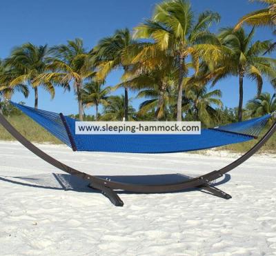 Extra Large Dark Blue Roman Arc Polyester Rope Hammock With Stand Seat Island 55 X 84 Inches