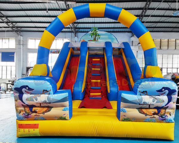 ROHS Commercial Inflatable Slide Children Bounce House In Backyard