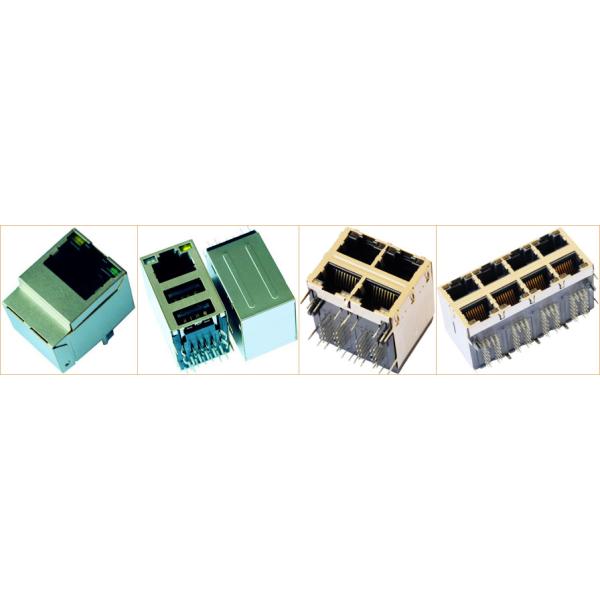 SI-30159-F 10/100 BT штабелировало RJ45 Jack защищаемый в переключателях LPJ27892AWNL локальных сетей