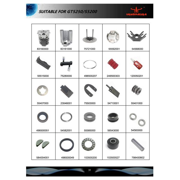 Auto Cutter Spare Parts No. 263500303 Capacitor Sprague, GT5250 Textile Cutting Parts