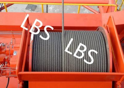 High Efficiency Carbon Steel Tower Hoist Winch With LBS Grooved Drum