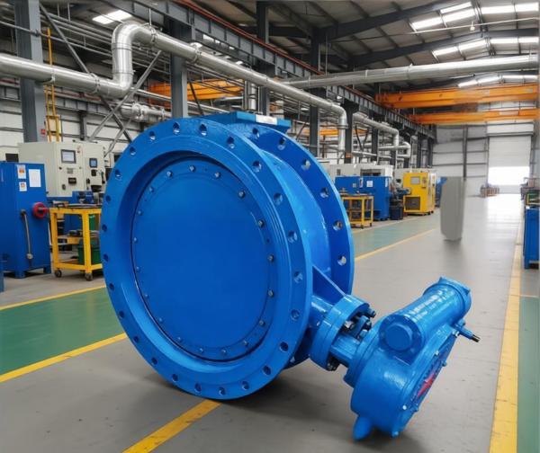 2in-48in Large Caliber WCB SS304/316 Flange Hard Seal Double Flange Double Offset Butterfly Valve with Gearbox  Standard