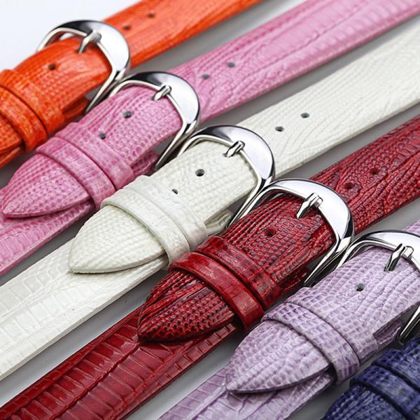 Genuine True Leather Watchband Lizard Skin Pattern Watch Band Cow Leather Straps 14 16 18 20mm Pin Buckle Watch Strap Or