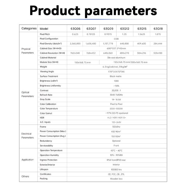 Full Color P5 COB Led Display Module Stage Video Wall Conbattery Management Systems
