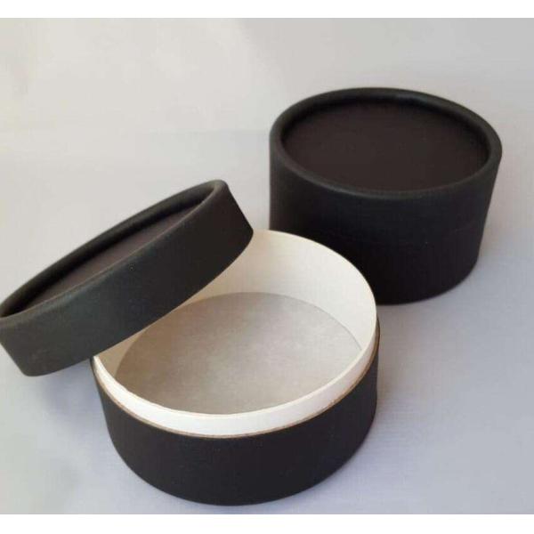 Boîte tube en papier pour rouge à lèvres scellé de taille personnalisée, luxe, imprimée, kraft, noire, emballage cosmétique en papier