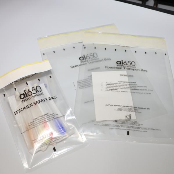 Autoclavable Medical Biohazard Specimen Bags LDPE Material