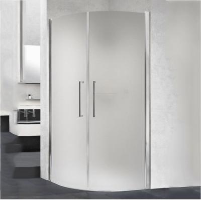 Porte de douche en verre sans cadre Porte de douche en verre trempé Porte de douche en verre glacé Porte de salle de bain coulissante Pour la maison / hôtel