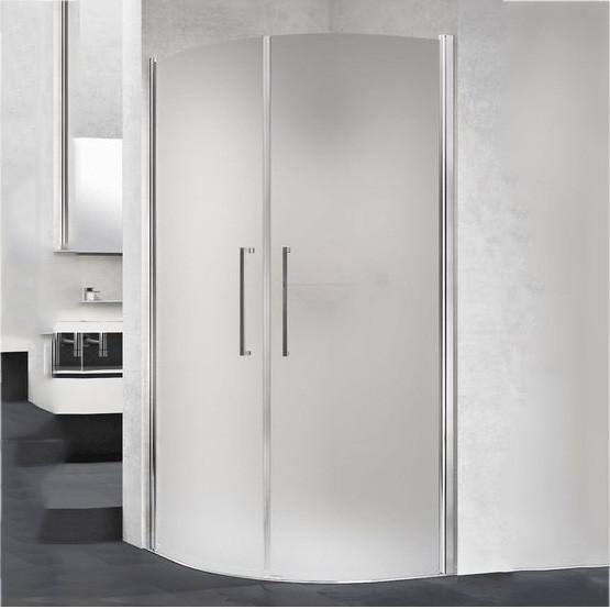 Porte de douche en verre sans cadre Porte de douche en verre trempé Porte de douche en verre glacé Porte de salle de bain coulissante Pour la maison / hôtel