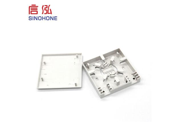 Indoor Mini Fiber Optic Termination Box , FTTH Drop Cable Fiber Optic Faceplate