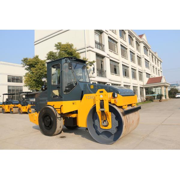 42 Kw Road Construction Equipment , Super 6 Ton YZ6C Closely Road Shoulder Compactor Single Drum Vibratory Roller