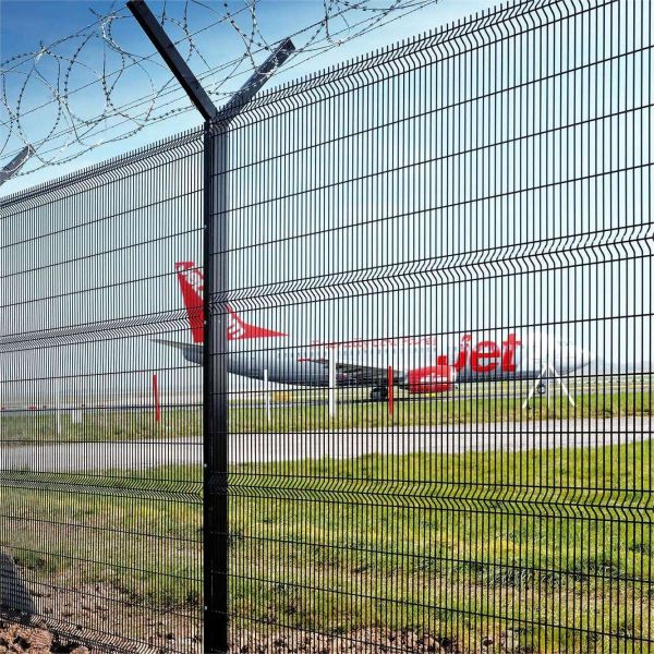 AOA Fence Security Fence Featuring Multiple Panel Heights and Lengths with Galvanized and PVC Coated Surface Treatments
