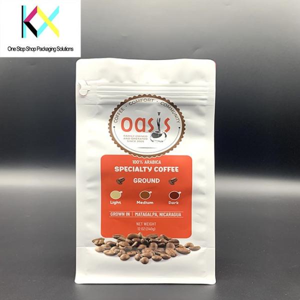 Custom Design Printed China Manufacturer OEM Top Zipper Plastic Food Packaging Bag Stand Up Pouch Ziplock Coffee Bag