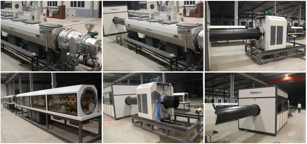 HDPE Solid Wall Pressure Pipe Extrusion Line for Water/Gas Supply