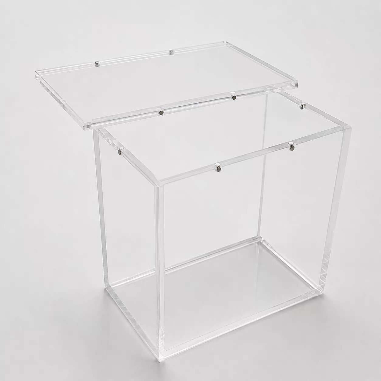 Magnetic Acrylic Plastic Display Box High Clarity Dust-Proof Showcase Case for Collectible Figures
