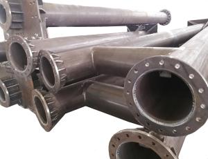 5M - 50M Galvanized Structure Pole Power Transmission Substation Steel
