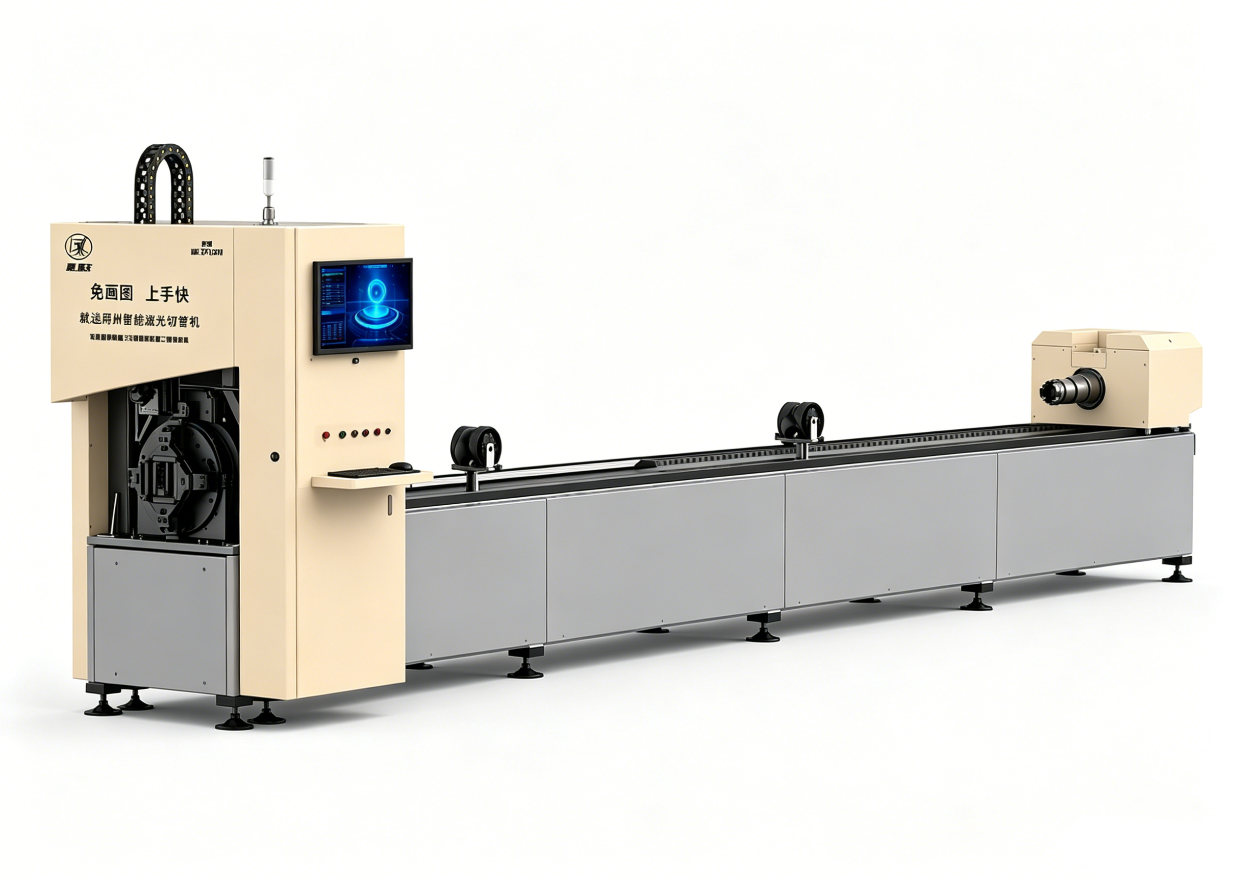 Q12 CNC Laser Tube Cutting Machine with Stable Structure for Continuous Production Work
