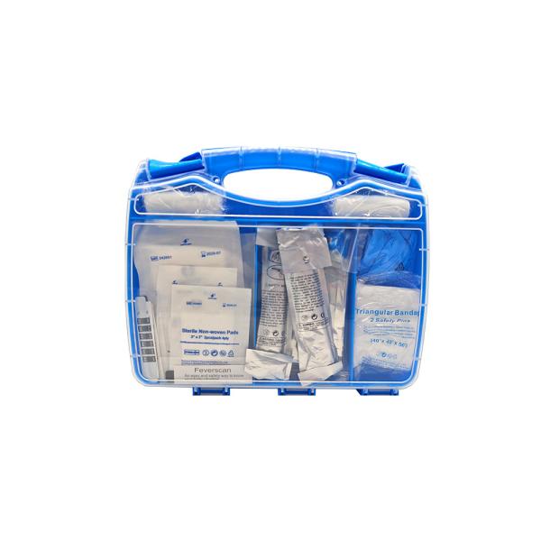 44x10x27cm Portable At Home Emergency Kit Customized Logo First Aid Devices Case Blue