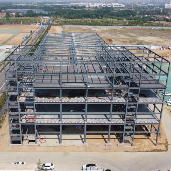 Multi Floors Steel Frame Car Parking Structure Q235B Q355B