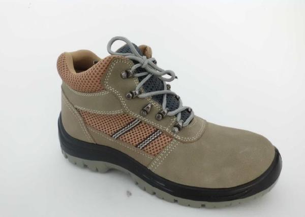 S1P Grade Industrial Safety Products , Safety Toe Dress Shoes Slip Resistant