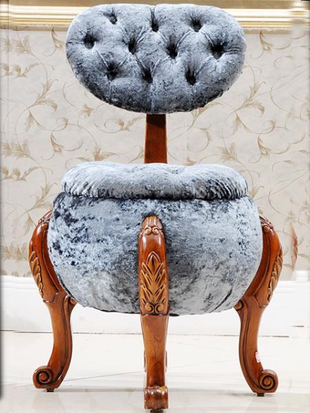 King And Queen Birch Antique Wooden Throne Chair Scratch Resistant