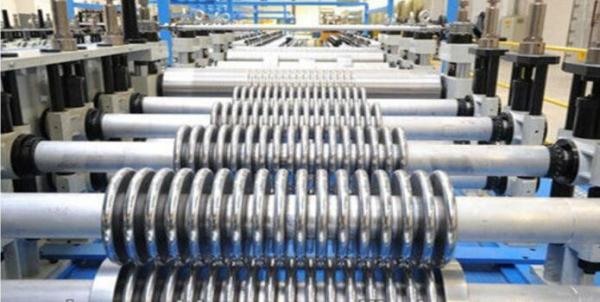 8 -12 m/Min Continuous Polyurethane Sandwich Panel Production Line For Roof / Wall Panel