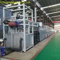 Máquina de moldeado de cajas de huevos rotativas 300KW Control de presión del recipiente de moldeo de papel