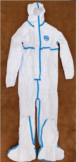 No Stimulus Lightweight Disposable Coveralls , Non Woven Disposable Coverall Suit