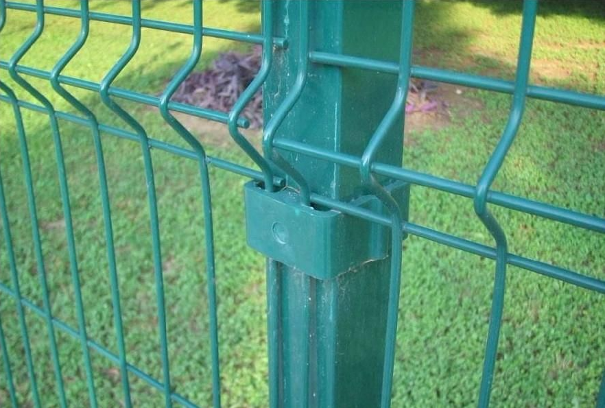 3D V Fold Fence Panel 4mm Wire Hot Dip Galvanized Powder Coated