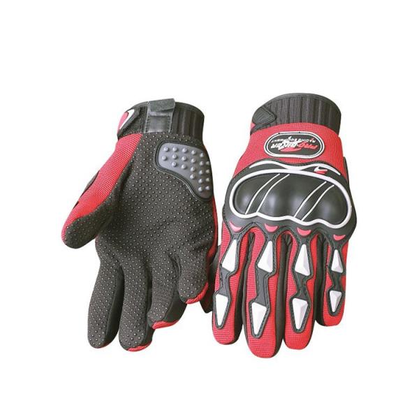 Microfiber Leather Motorcycle Riding Gloves Grey Insulated Motorcycle Gloves