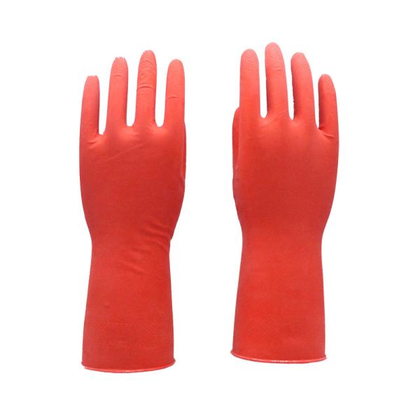 Kitchen Latex Rubber Gloves , Household Hand Gloves Dish Washing Cleaning