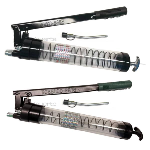 Single Shot Pistol Hand Grease Gun Transparent . 600cc Heavy Duty Lever Type Grease Gun