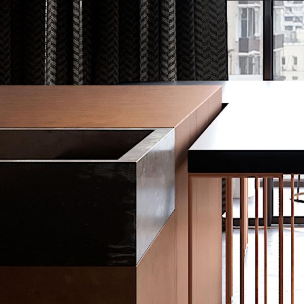 Wooden Melamine Modern L Shaped Stone Kitchen Cabinets Set