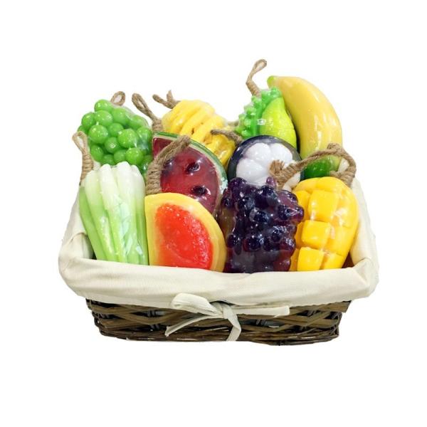 Natural handmade Organic Fruit Bath Soap Bar Mango Shape