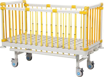 Manual Crank Flat Child Hospital Bed 2080 * 950 * 500mm Size ABS Head Board