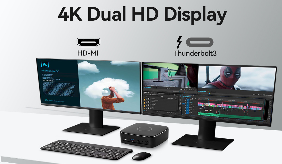 Единый локальный локальный пользовательский мини-компьютер DDR4 Mini Gaming PC для дома и офиса